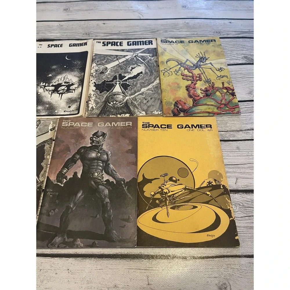 Vintage The Space Gamer Magazine Lot Of 7 1970s Dates